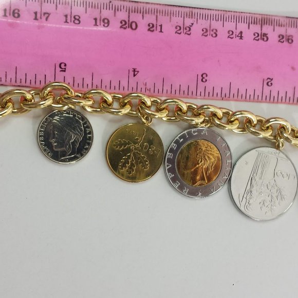Italia Lire Coin Bracelet charm Bracelet QVC - Picture 5 of 8
